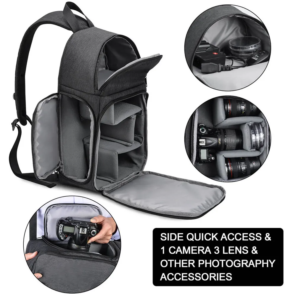 Камера Caden Слинг Сумка через плечо чехол для цифровой камеры водонепроницаемый мягкий коврик для мужчин и женщин маленькие сумки для Canon Nikon DSLR