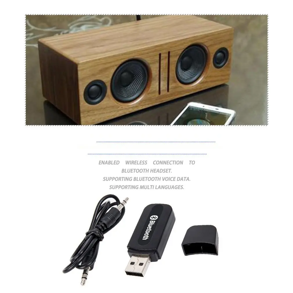 USB BluEtooth беспроводной для автомобиля Музыка Аудио Bluetooth приемник адаптер Aux 3,5 мм для наушников ресивер