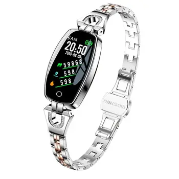 

H8 H8 Waterproof Smart Bracelet Women Sports Smartband Heart Rate Blood Pressure Monitor Watch Fitness Tracker for iOS for