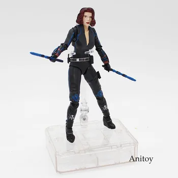 

Marvel Super Hero Black Widow PVC SHF Black Widow Action Figure Collectible Toy 15cm KT4057