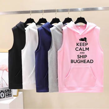 

Keep calm ang ship bughead Printed Hoodies Sweatshirt Sleeveless men and women Harajuku 2019 New Fashion Cool Hoodies Sweatshirt