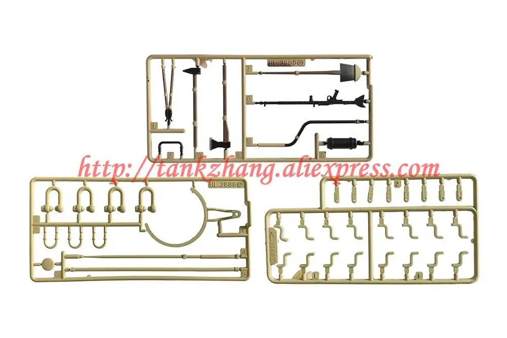 HENG LONG 3888A RC tank немецкий Король тигр 1/16 запасная часть No. Полный набор аксессуаров/пластиковые части