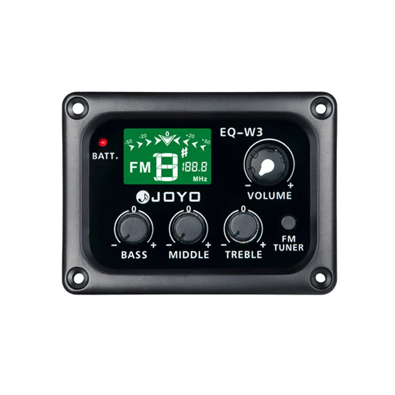 

JOYO EQ-W3 Wireless 3 Band EQ Electric Acoustic Guitar Pickup Pick ups Preamp Tuner with LCD Display Guitar Parts Accessories