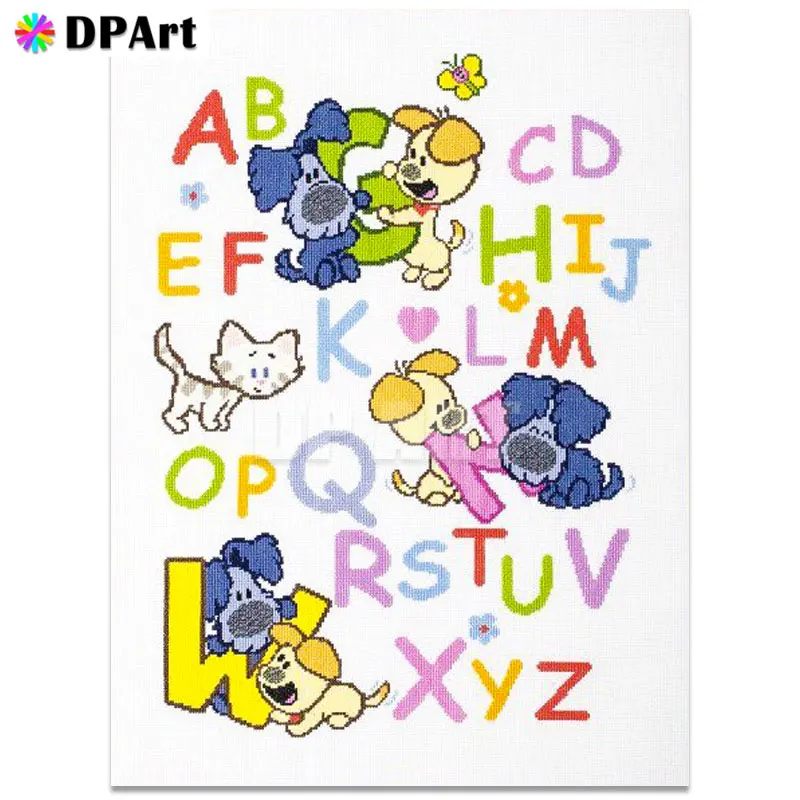 

Daimond Painting 5D Full Square/ Round Letters for Learning Child Diamond Rhinestone Embroidery Crystal Cross Stitch Mosaic A283