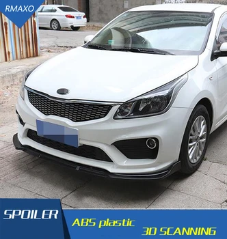 

For KIA K2 Rear spoiler ABS Rear front Bumper Diffuser Bumpers Protector For K2 2017 Rear After chrome lip rear spoiler