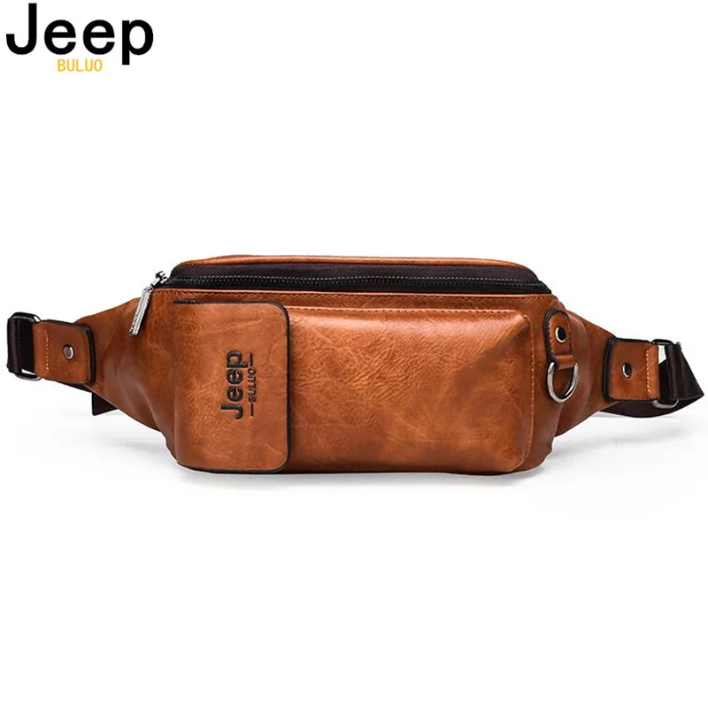 JEEP BULUO Small Multi-function Sling Chest Bag Men Crossbody Bag Legs Waist Bag For Man New Fashion Mini Casual Daypacks Unisex