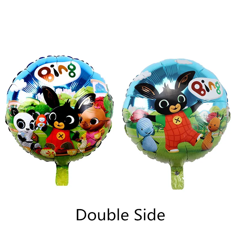 5/10pcs 18inch Bing Bunny Foil Balloon Cartoon Rabbit Animal Balloons Toys For Kids Children Birthday Party Decorations Globos - Цвет: as picture