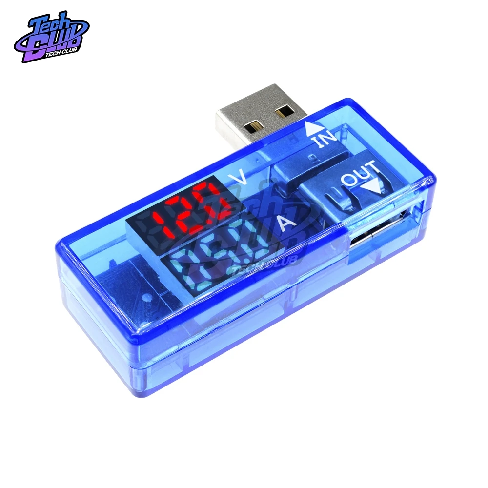 Цифровой USB-тестер для измерения напряжения и силы тока с ЖК-дисплеем |