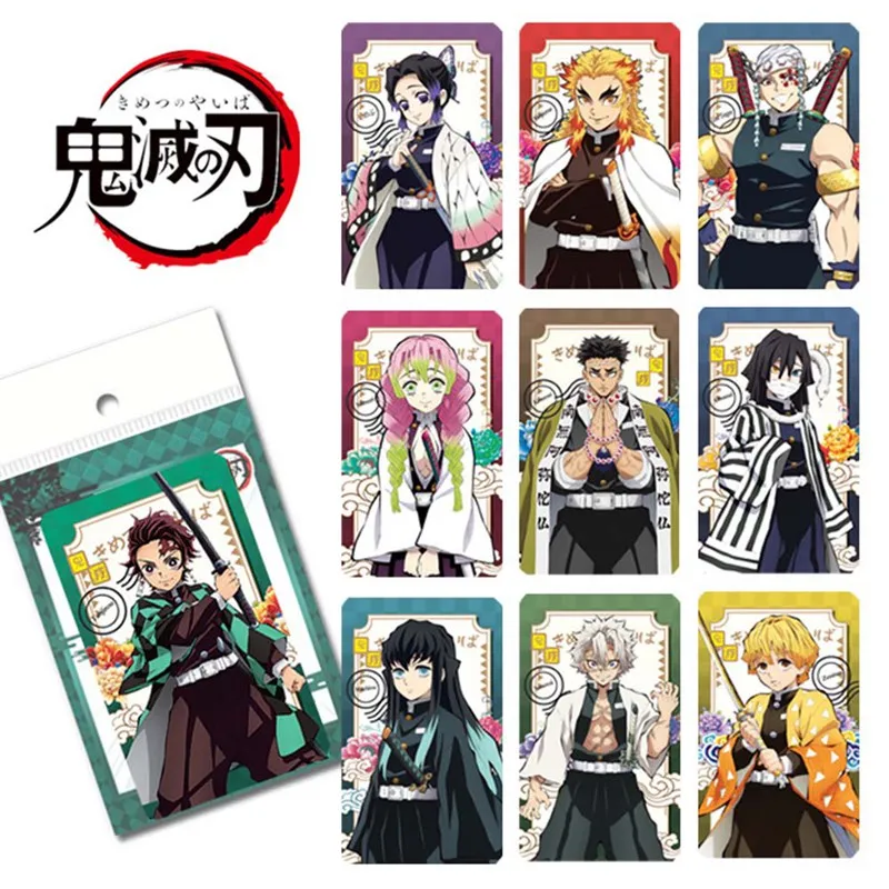 10pcs Set Anime Demon Slayer Kimetsu No Yaiba Kamado Tanjirou Nezuko Photocard Character Card For Kids Gift Collection Set Stationery Set Aliexpress
