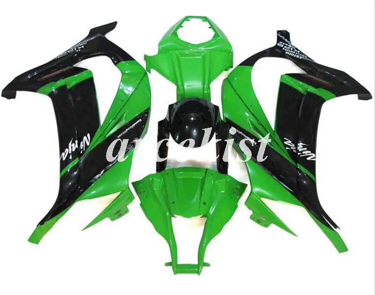 ABS полный обтекатель комплект подходит для kawasaki Ninja ZX-10R ZX10R 2011 2012 2013 Кузов Набор 11 12 13 14 15 черный матовый