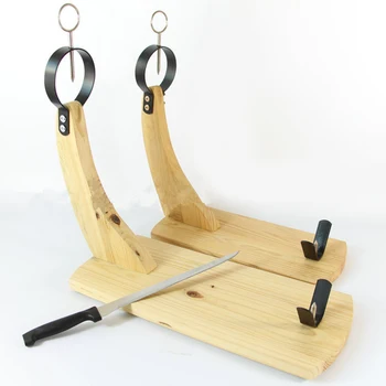 

Kitchen Wood Spanish Ham Rack Turkish Italian Chef BBQ Barbecue Ham Holder Wooden Stand Prosciutto Restaurant Accessories Tools