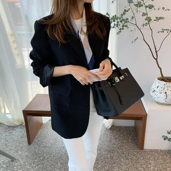 

LANMREM 2020 new spring and summer korean styles fashion women clothes notched single breasted female blazer WL24001l