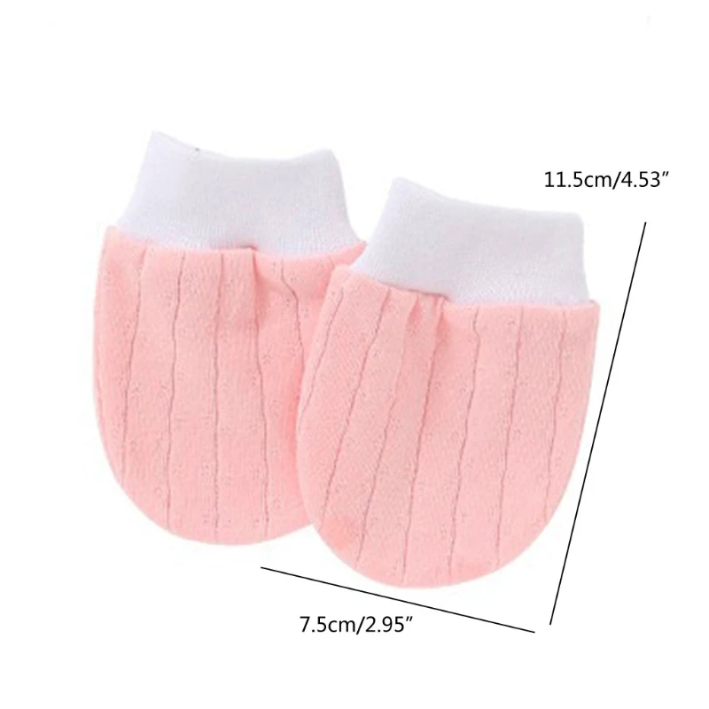 Soft Cotton Baby Gloves Anti Scratching Face Protection 4 Pairs/set Newborn Mittens Infant Handguard Supplies 0-5M baby mittens anti scratching gloves