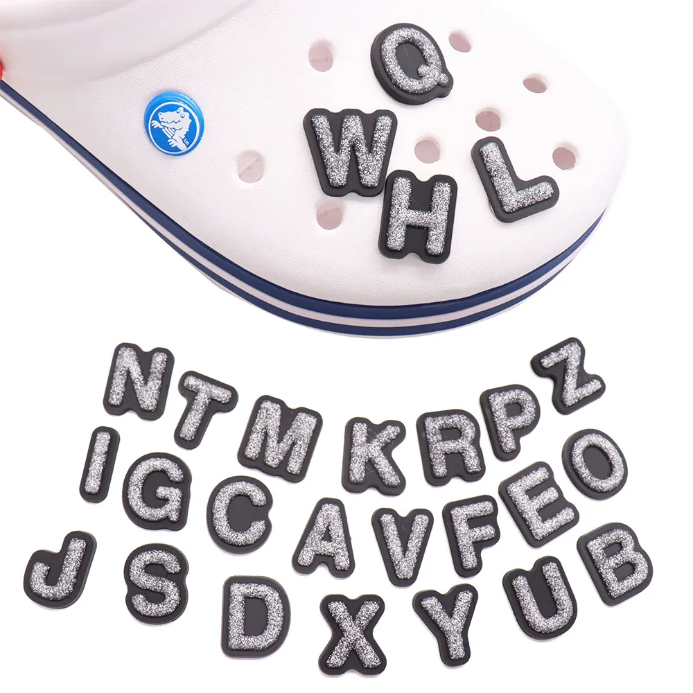 Soft Rubber Letters Shoe Decoration Buckle Accessories Jibbitz For