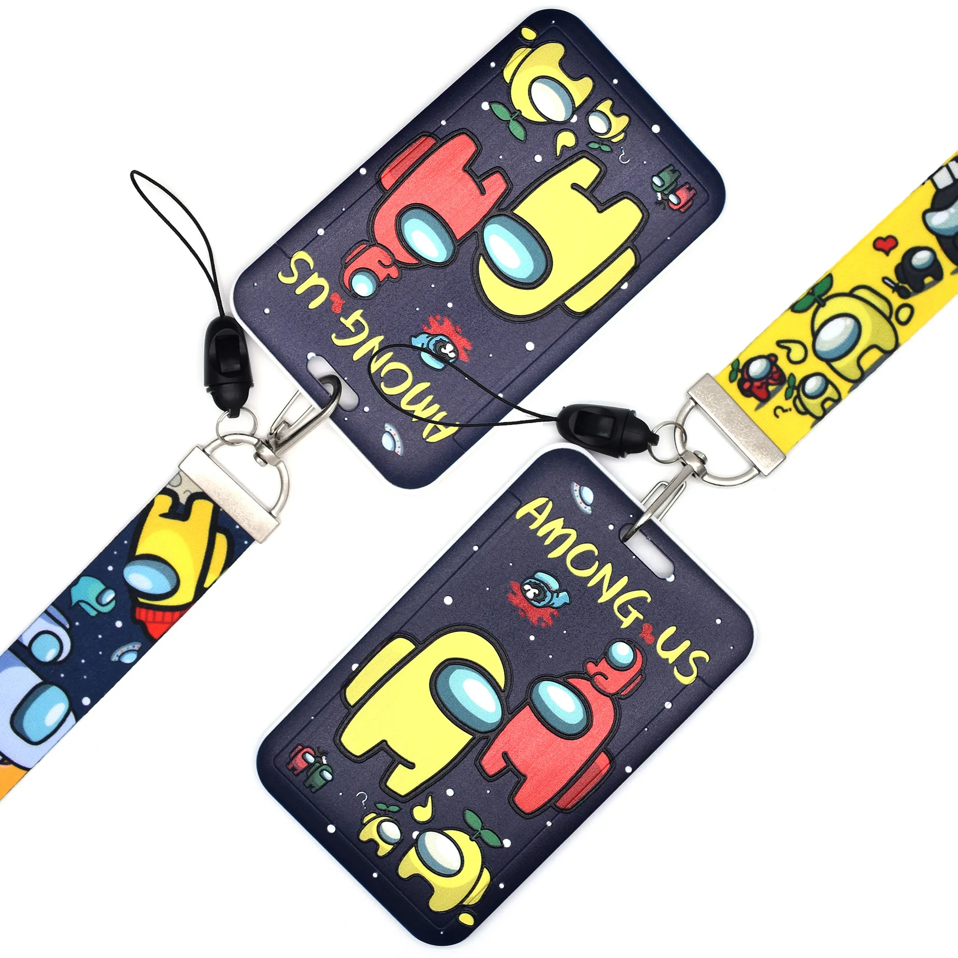 Card-Holder Lanyard Identity Credit-Bank Among Women Removable Us-Game