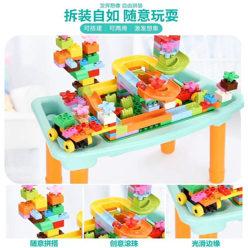 

Dinosaur Animal Building Blocks Table Scene Multi-functional Children'S Educational Learning Game Toy Building Blocks Granule Gi