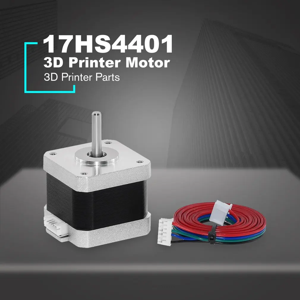 17HS4401 с 4мя фазами, Nema 17(Национальная ассоциация владельцев электротехнических предприятий) шаговый двигатель 42 двигатель 42bygh 1.5A с DuPont линия 1 м провода CE лазера CNC и 3D-принтеры мотор