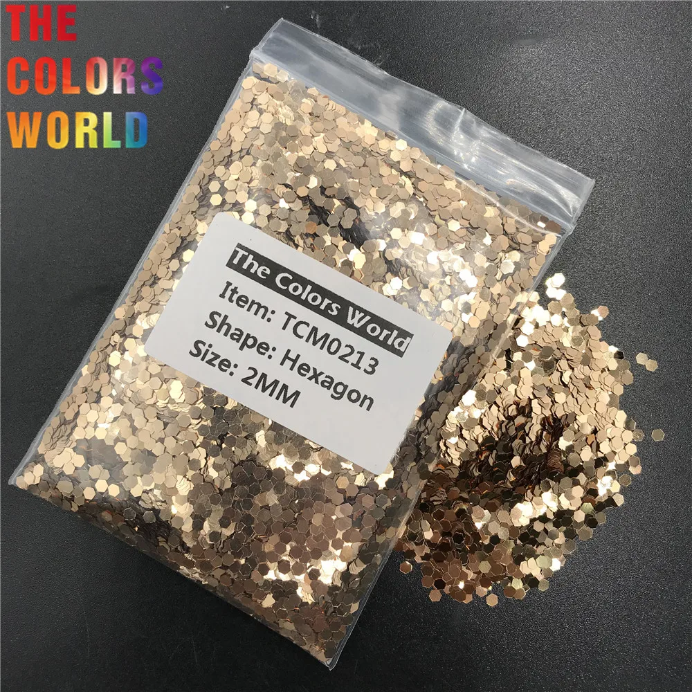TCM0213 piasek złoty kolor metaliczny połysk sześciokątny kształt paznokci Glitter paznokci sztuki dekoracji makijaż Body Glitter Handwork DIY
