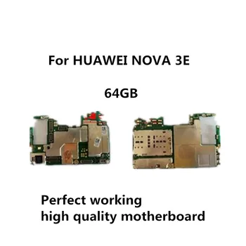 

64GB Used For Huawei Nova 3E Unlocked Original Motherboard Mainboard Android OS Logic Board With Full Chips