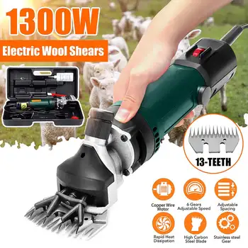 

Doersupp 1300W EU Plug Electric Sheep Pet Hair Clipper Shearing Kit Shear Wool Cut Goat Pet Animal Shearing Supplies Farm Cut