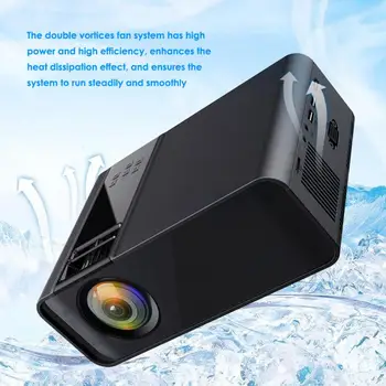 

W10 Portable Ultra-HD Black LED Projector 1080P(720P Standard Version) 110-240V