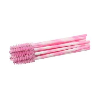 

50Pcs Handle Disposable Mascara Wands Eyebrow Applicator Lash Makeup Brushes Eyelash Extension Makeup Accessories Tool Kits Pink