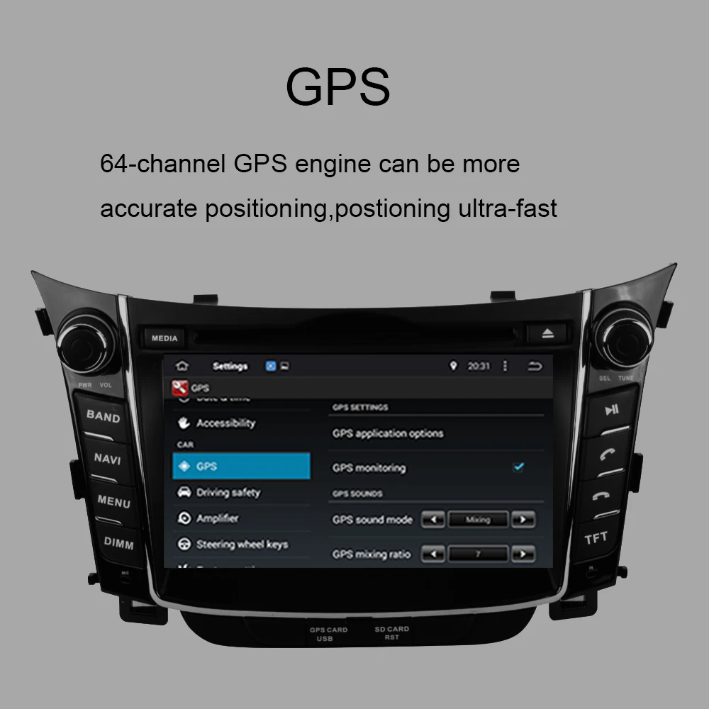 Android 10.0 Car GPS Navigation For Hyundai I30 20122016 Car Radio