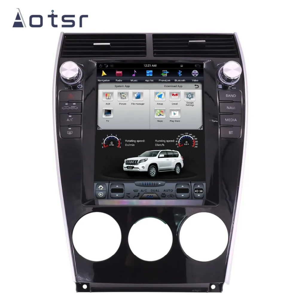 Best Tesla Style Android 7 Vertical Screen GPS Navigation No DVD Player For Mazda 6 2002-2008 Auto Stereo Multimedia Player Head Unit 7
