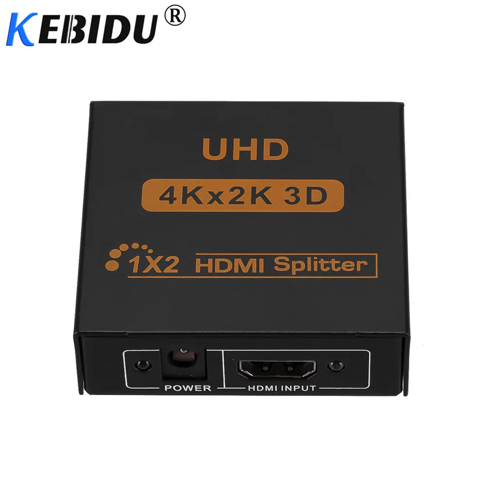 Kebidu HDMI сплиттер Полный 4K HD 1080p видео HDMI переключатель 1X2 1X4 двойной дисплей для HDTV DVD PS3 Xbox