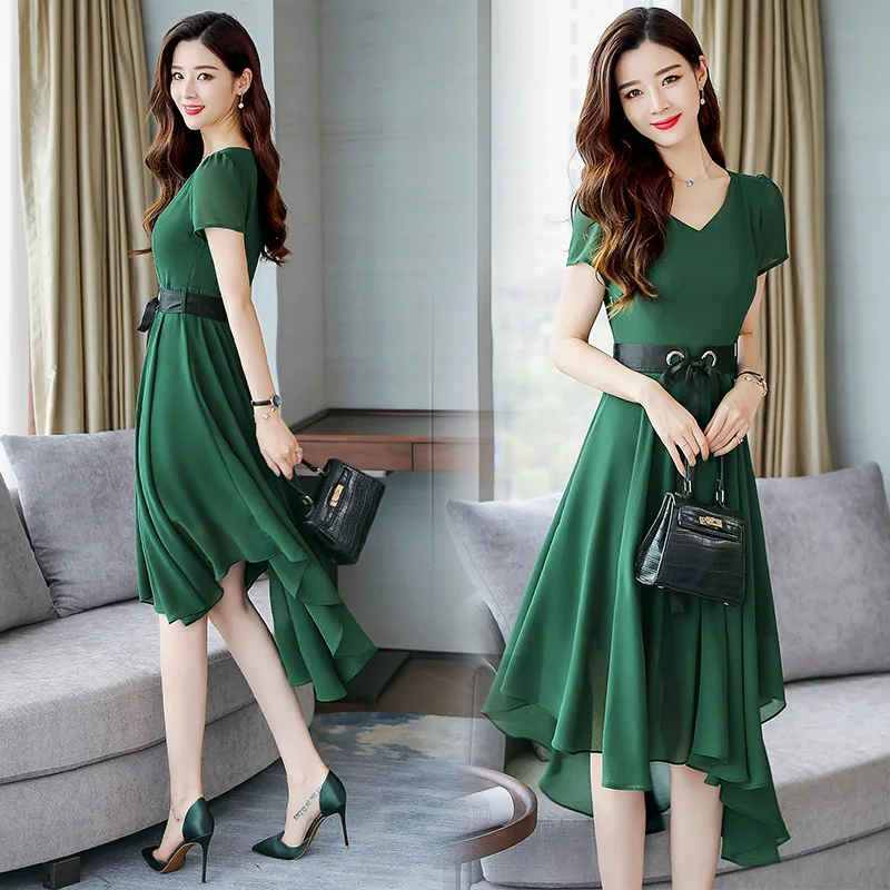 

Sweet Fairy Skirt 2019 Summer New Style Popular WOMEN'S Dress Very Fairy of France Non-mainstream Chiffon Dress Summer