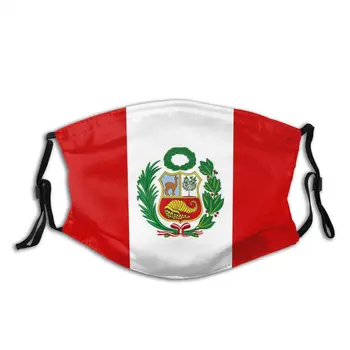 

protective mask with filter Peru Flag Cycling, Running, Hiking, Climbing, Dust Protectors mask Easy To Wear Without Causing