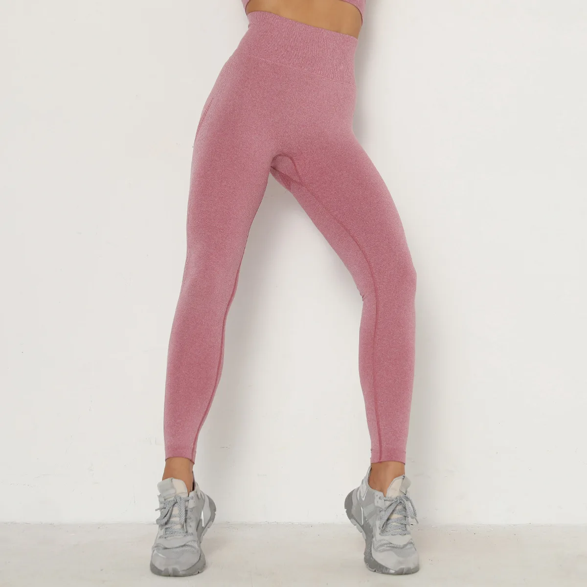 Women Gym Yoga Seamless Sports Pants Push Up Leggings Stretchy High Waist Athletic Exercise Fitness Leggings Activewear Pants