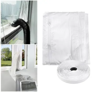 

4m Universal Air Locking Window Seal Cloth with Adhesive Tape Flexible Waterproof Soft Board for Mobile Air Conditioners Parts