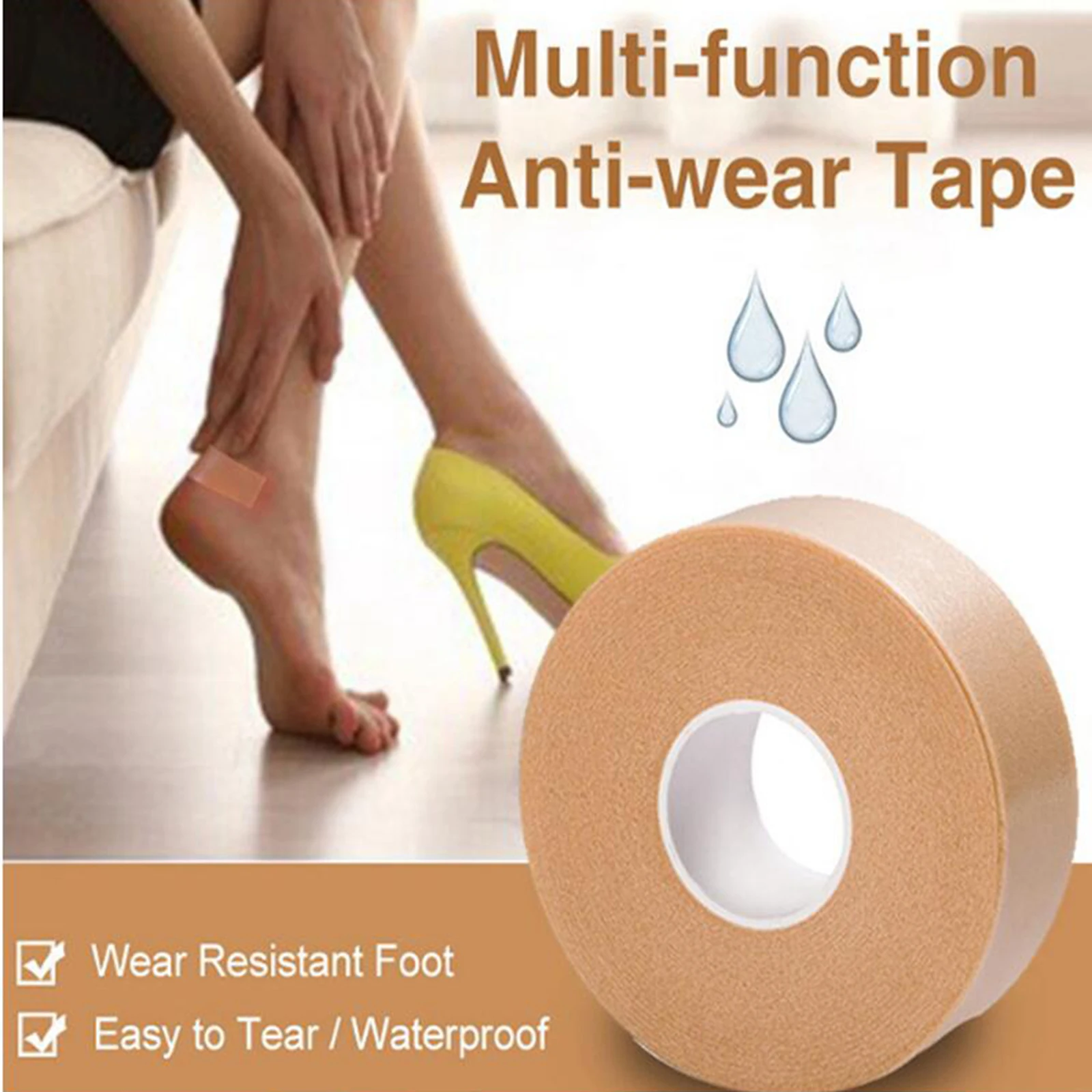Heel Pads Liner Cushion Handles Anti-wear Band Waterproof Heel