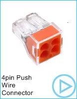 10 шт./лот) Одиночный 1 контактный кабель провод для подключения лампы PCT-101(224-101) кабельные разъемы 1PIN 1P Прозрачный