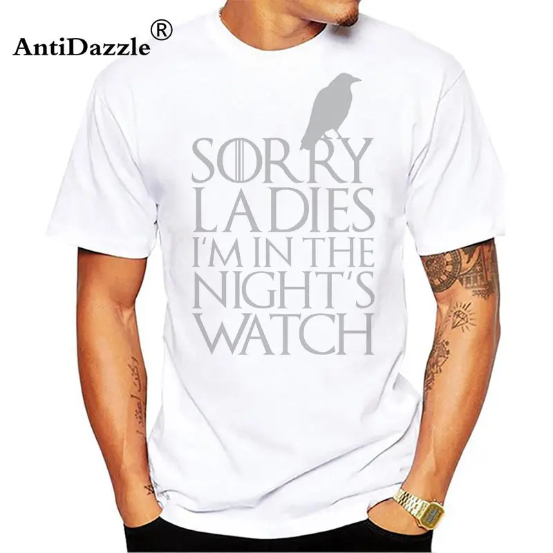 2018 футболка с надписью Игры престолов и Sorry Ladies I'm in the Night's Watch Bird Мужская