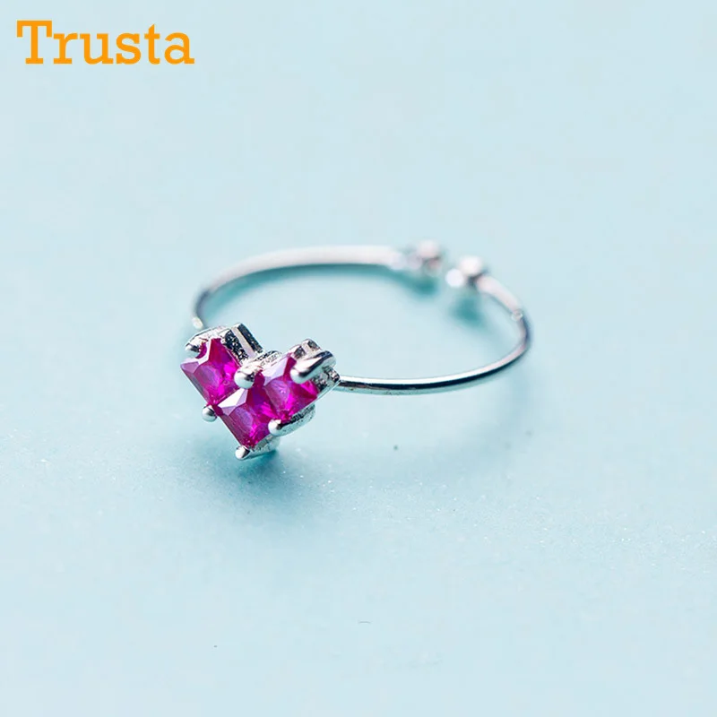 Trusta 100% Стерлинговое Серебро 925 пробы модное ювелирное изделие милое сердце