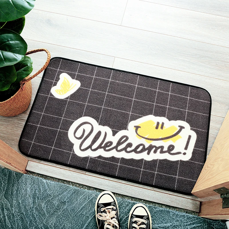 

Bathroom Mat Smile Sofa Environmental Mat Floor Mat Nylon Decoration Home Dining Room Bedroom Kitchen