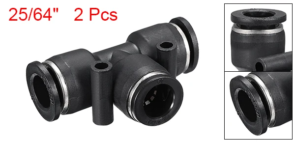 10mm 2pcs Uxcell 2/10 шт. пуш-ап для подключения фитинги тройник Тип соединение для труб пуш-ап подходит шлангов из нержавеющей стали с защелкой гибкость кожаные туфли ссадины Resistanc - Цвет: 10mm 2pcs