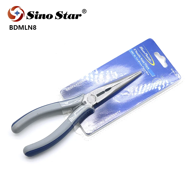 Snap on/Blue Point BDMLN8 Длинные плоскогубцы с выкованным хромовым/никелевым сплавом
