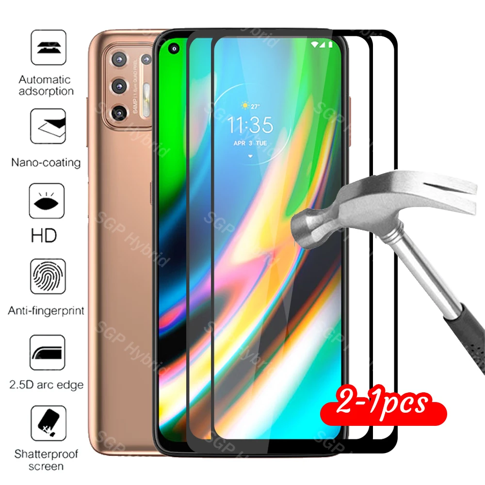 2-1 шт. закаленное стекло для moto g9 plus Motorola g9plus motog9 g 9 защитное защитная пленка