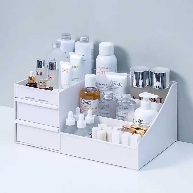 

Makeup Organizer for Cosmetic Cosmetic Storage Box Organizer Desktop Jewelry Nail Polish Makeup Drawer Container Large Capacity