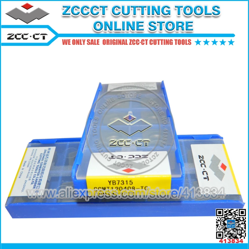 

50pcs ZCC turning tool insert CCMT 120408-TC YB7315 ZCCCT plate CCMT120408-TC CCMT432-TC for medium cut of cast iron