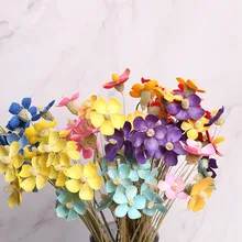 Сушеные цветы фиолетовый букет бабочки настоящий цветок искусство Гостиная украшения съемки реквизит материалы ручной перманентные цветы