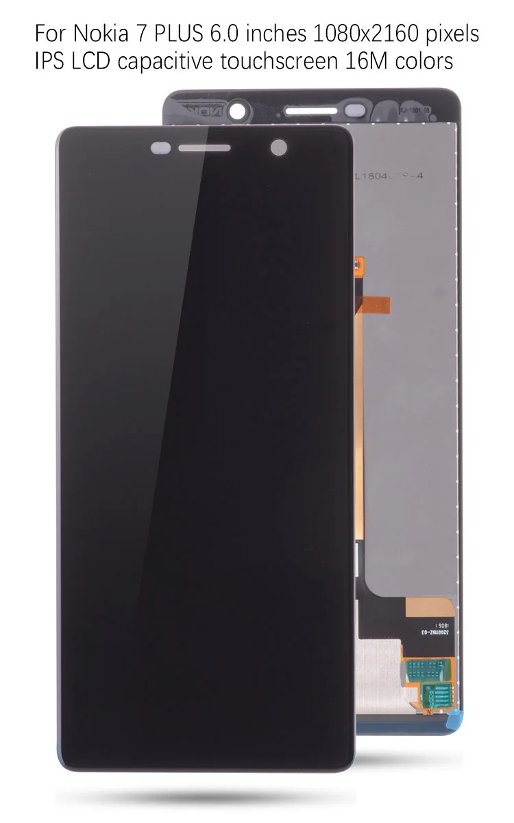Дисплей для Nokia 7 Plus E9 Plus LCD в сборе с тачскрином 6.0" черный