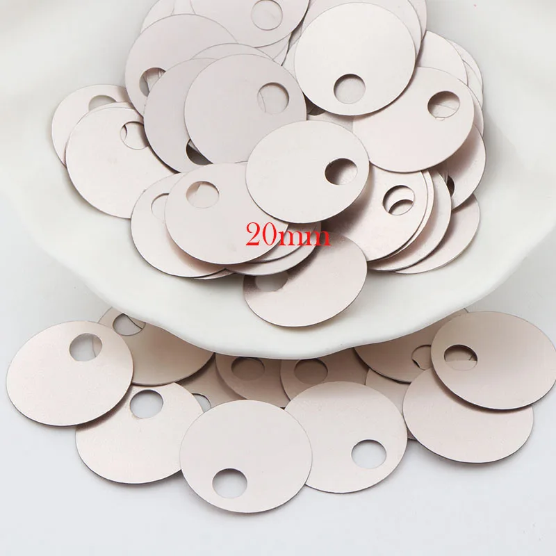 Paillettes Piatte Rotonde 10mm/20mm/30mm - Con Fori, Per Cucito, Gioielli E Decorazioni Fai Da Te