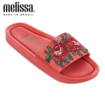 

Melissa Beach Slide Flower Flip Flop Women Jelly Shoes Fashion Adulto Sandals 2020 New Women Sandalias Melissa Female Shoes