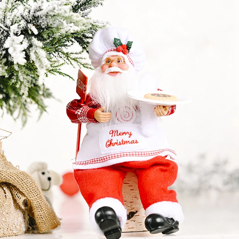 Santa Claus Doll Christmas Ornament Merry Christmas Decorations For Home Xmas Table Decor 2020 Navidad Natal Gifts New Year 2021