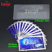 3D отбеливающие полоски для зубов, 28 шт.(14 пар), яркие белые виниры, отбеливающий гель для отбеливания зубов, набор для отбеливания зубов, гигиена полости рта, уход