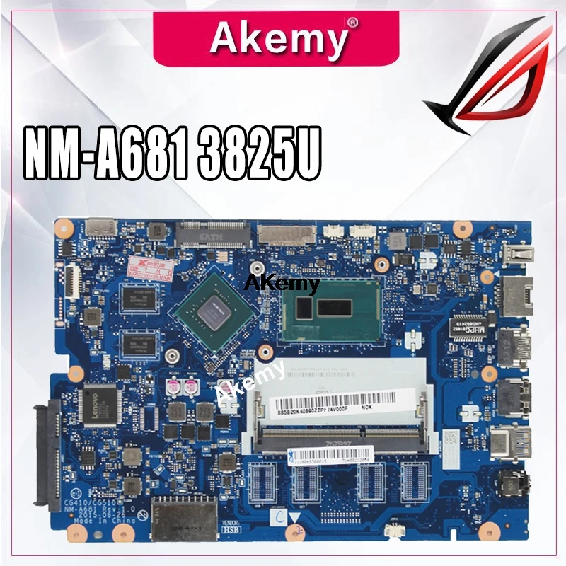 

Free Shipping for Lenovo 100-15IBD 100 15IBD CG410/CG510 NM-A681 Notebook Motherboard 3825U GT920 1GB